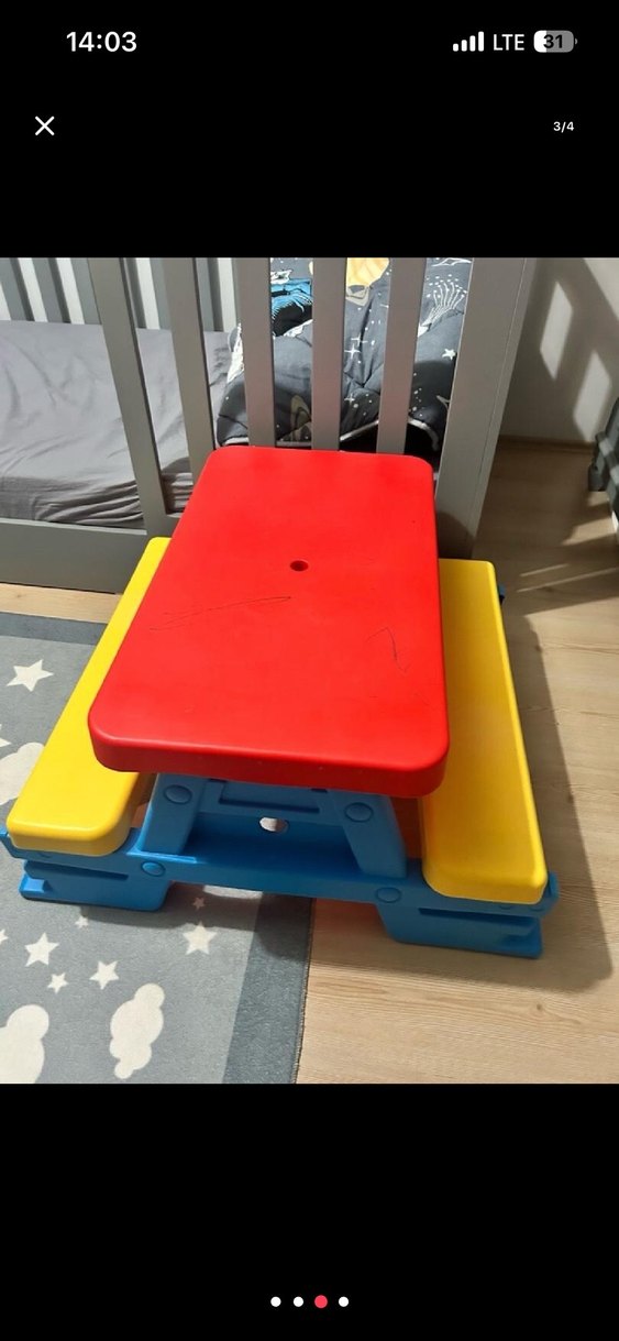 Çok Renkli Çocuk Sandalyesi ve Masası - Görsel 3