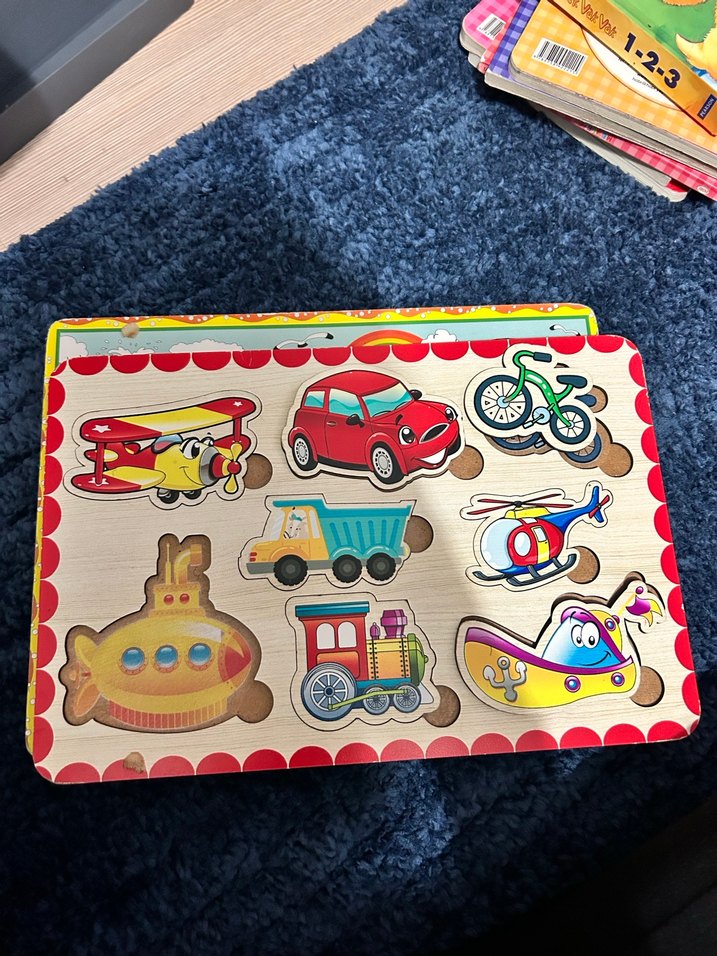 Renkli Deniz Canlıları Ahşap Eğitici Puzzle - Görsel 3