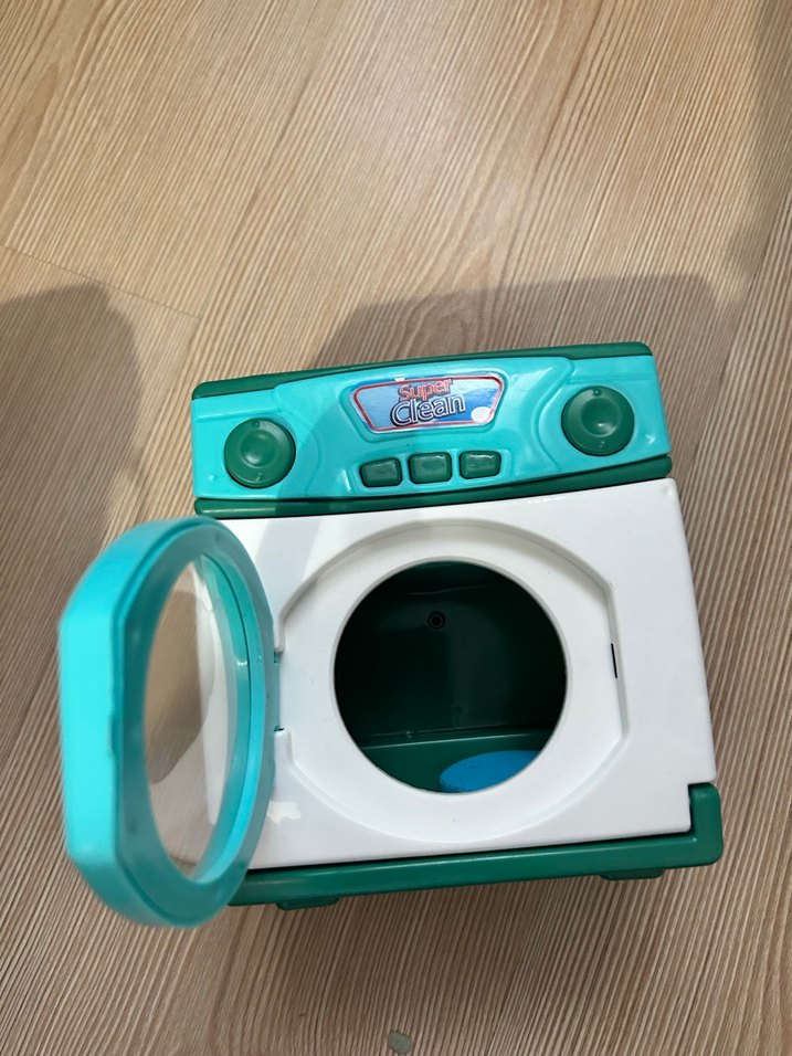 Pembe Renkli Eğitici Oyuncak Kahve Makinesi ve çamaşır makinesi - Görsel 3