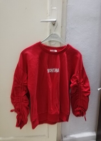 Kırmızı kazak - sweatshirt 