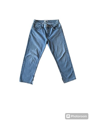 Zara düz kesim orta bel jean