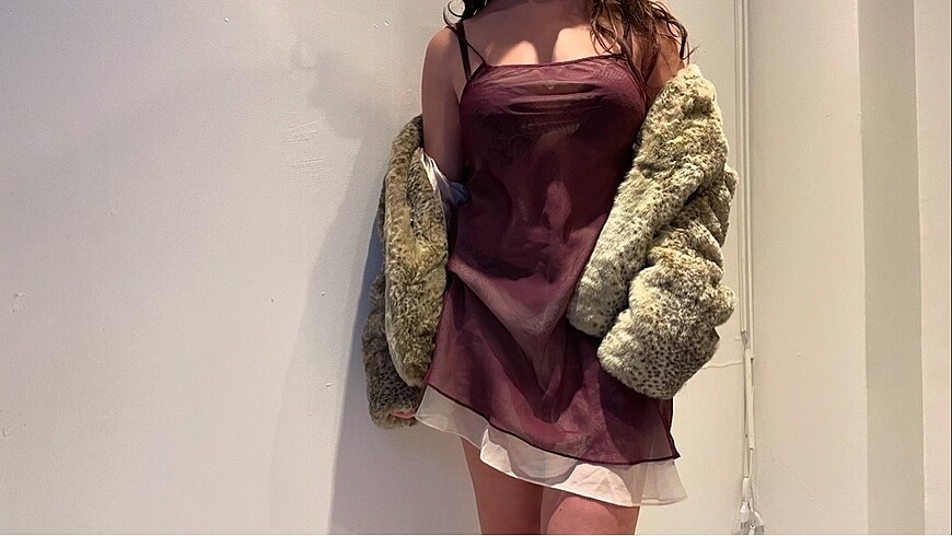 American Vintage Vintage transparan şifon elbise/gecelik