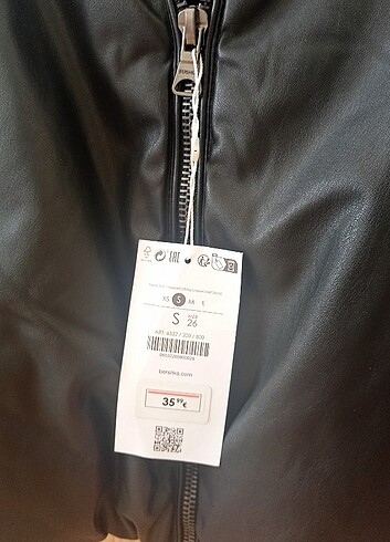 s Beden siyah Renk Bershka deri mont