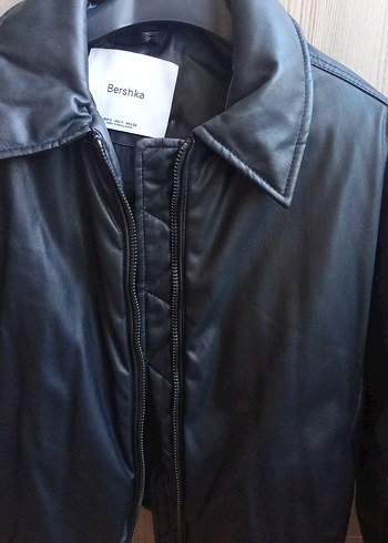 Siyah Deri Mont - Görsel 7