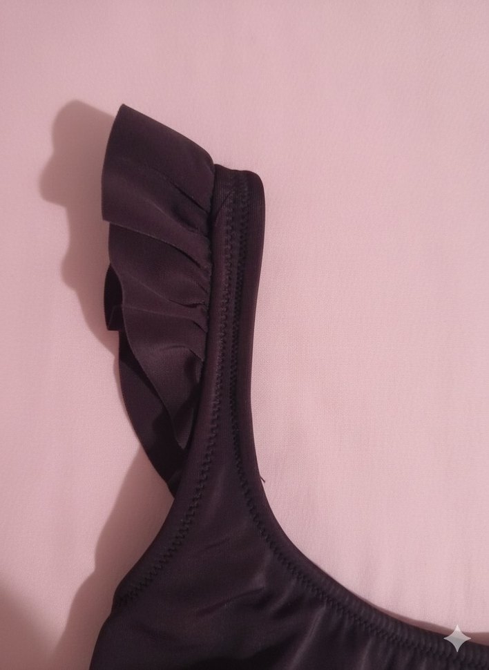 Fırfırlı İnce Askılı Mayo - Görsel 3