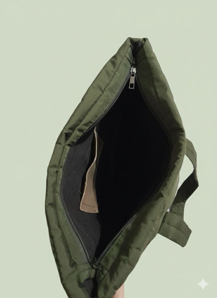 Koyu Yeşil  Fermuarlı Kadın Çanta - Görsel 2