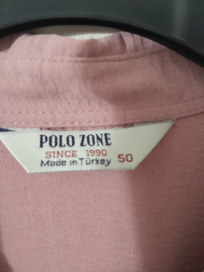 Pembe uzun kollu kadın gömlek tunik - Görsel 5