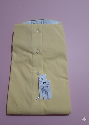 Sarı Kısa Kollu İş Gömleği EONARDO - Görsel 2