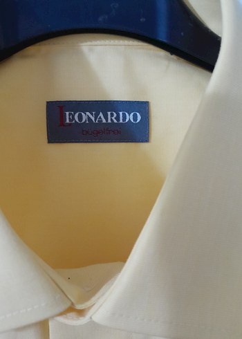 Sarı Kısa Kollu İş Gömleği EONARDO - Görsel 6