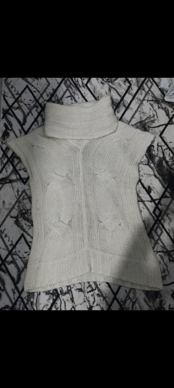 Bohem Gri Kısa Balıkçı Yaka Triko Kazak - Görsel 2