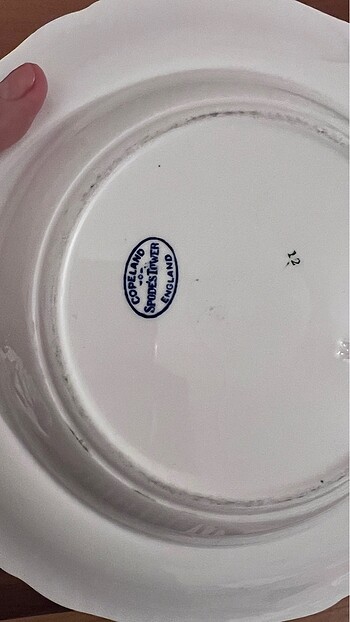 Beden Spode çukur yemek tabağı