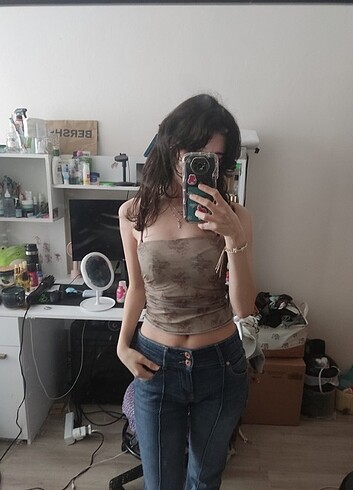 Floral Bandau Top - Görsel 9