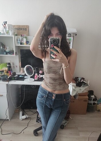 Floral Bandau Top - Görsel 10