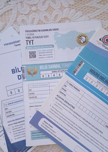 TYT Bilgi sarmal deneme kitapçığı