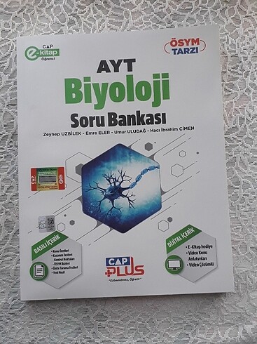 Çap plus ayt biyolpji test kitabı 