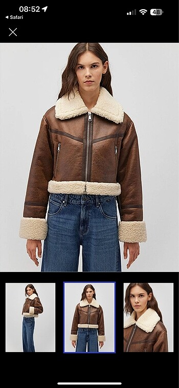 Mavi biker mont yeni sezon
