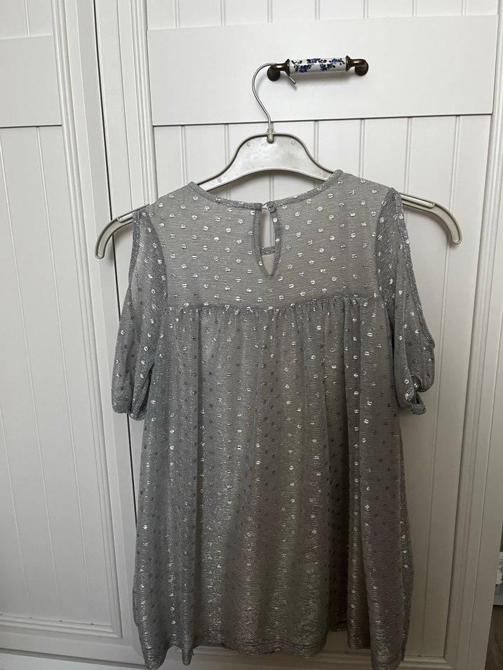 Kız Çocuk Kol Detaylı Elbise - Görsel 4