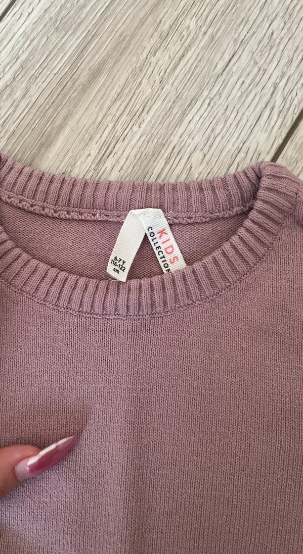 Kız Çocuk Basic Triko Kazak - Görsel 2