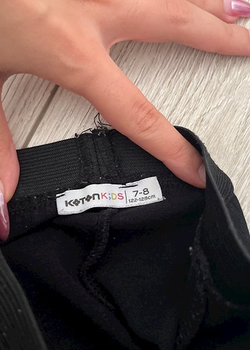 Siyah Elastik Bel Kız Pantolonu - Görsel 2