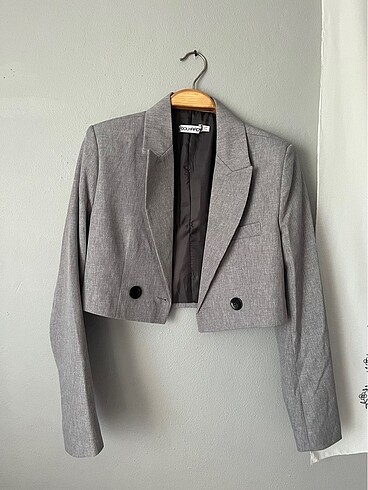 Crop ceket