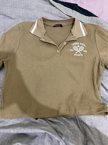 Polo yaka crop