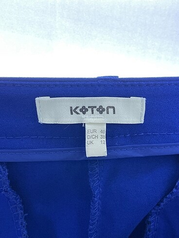 40 Beden mavi Renk Koton Kumaş Pantolon %70 İndirimli.