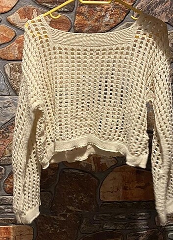 Trendyol & Milla Delikli Triko Crop