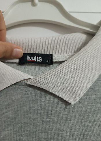 xl Beden Gri Baskılı Kadın Sweatshirt