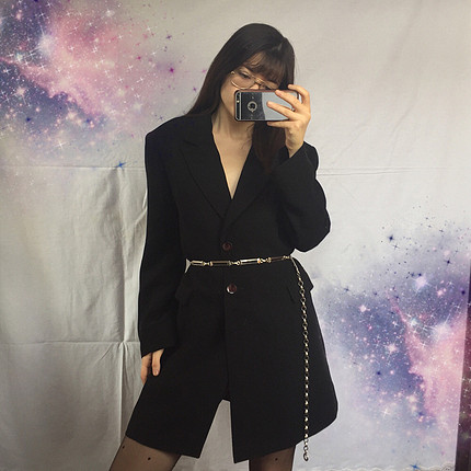 m Beden siyah Renk Vintage ceket