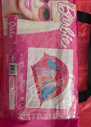 Renkli Barbie Desenli Çocuk oyun çadırı