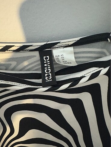 H&M Zebra elbise