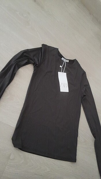 Zara Zara uzun kollu poliamid tshirt
