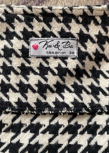 Gri Ekose Uzun Rahat Kesim  kaban - Görsel 5