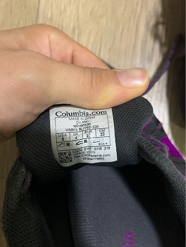37 Beden Columbia spor ayakkabı