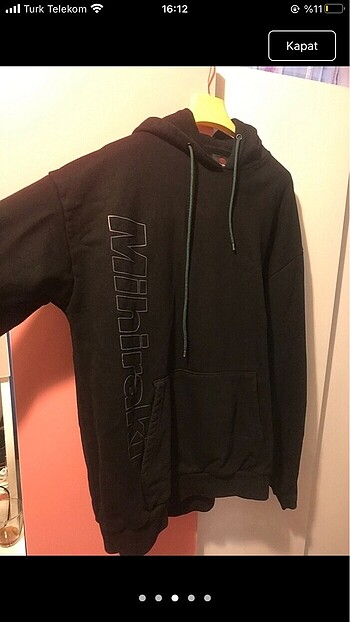 xl Beden pull and bear siyah sweatshirt