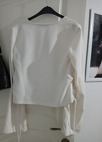 xs Beden beyaz Renk Zara woman bluz