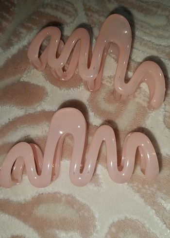 Pastel Pembe Plastik Saç Tokası - Görsel 2