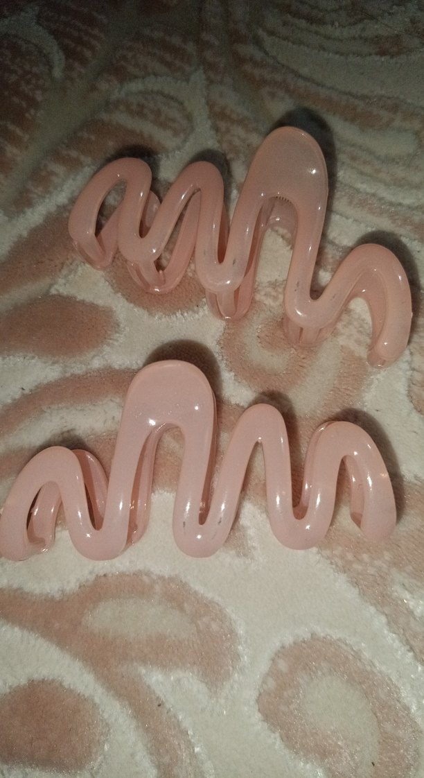 Pastel Pembe Plastik Saç Tokası - Görsel 2