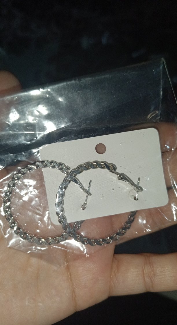 Zincir Detaylı Midi Kadın Küpeler - Görsel 3