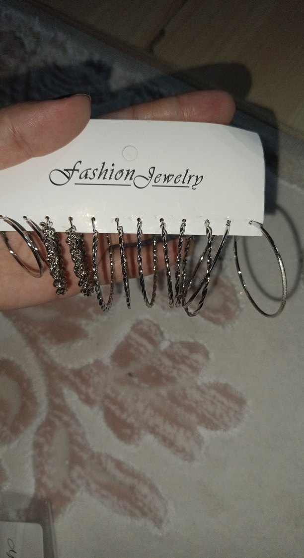 Parlak Mini Yılan Desenli Bohem Küpeler - Görsel 2