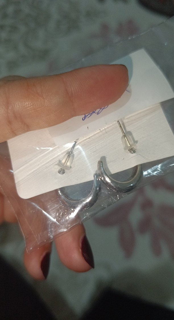 ufak küpe metal renk - Görsel 3