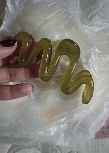 Parlak Haki Kadın Saç Tokası Seti - Görsel 3