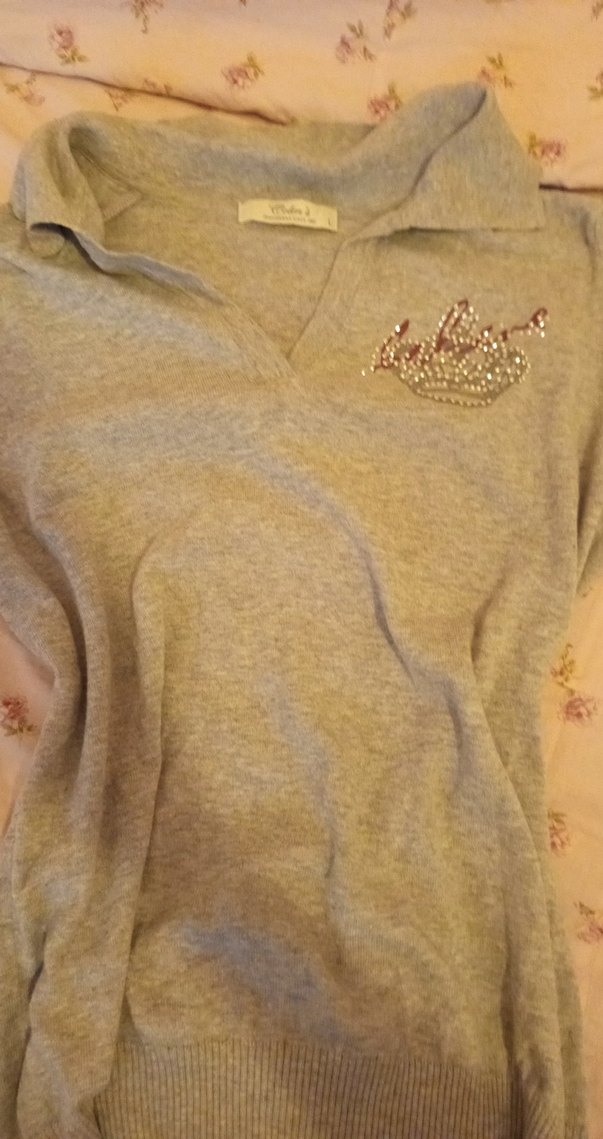 Baskılı Gri kısa kollu tişört - Görsel 2