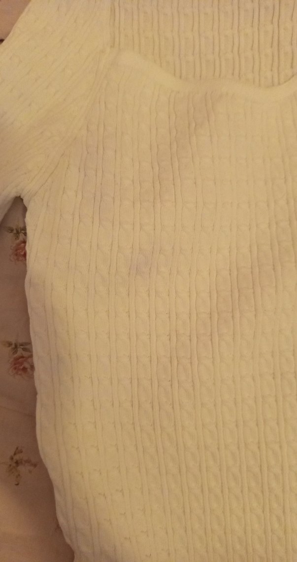 Kadın Beyaz Örgü Triko Bluz - Görsel 3