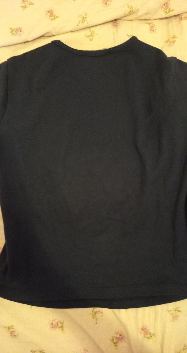 lacivert Rock Punk Baskılı Tişört - Görsel 2