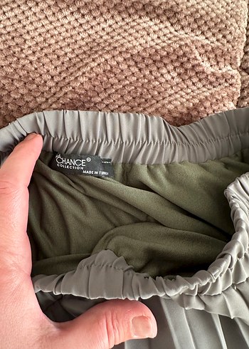 Beli Lastikli Piliseli Hamile Midi Etek - Görsel 2