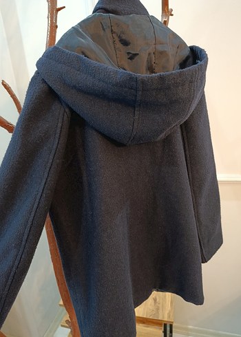 Lacivert Kapüşonlu Erkek Çocuk Kaban - Görsel 4