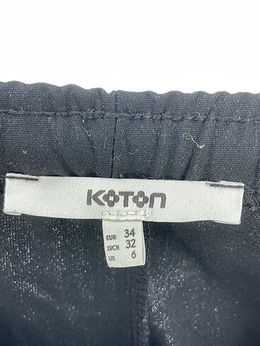 34 Beden siyah Renk Koton Düz Kesim %70 İndirimli.