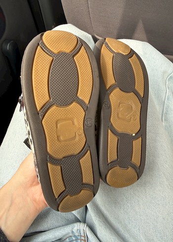 Kız Çocuk Leopar Desenli Sıcak Ev Terliği - Görsel 3