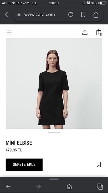 Zara Zaran mini elbise